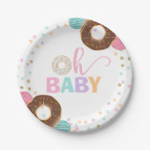 Donut Baby shower Party Paper Bord 7" Donut Party (Voorkant)