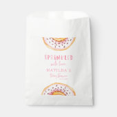 donut baby shower roze girly schattig welkom bedankzakje (Voorkant)