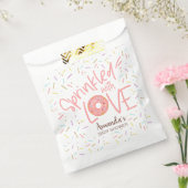 Donut Baby shower Sprinkle Favor Bag Bedankzakje (Gezegeld)