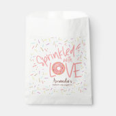 Donut Baby shower Sprinkle Favor Bag Bedankzakje (Voorkant)