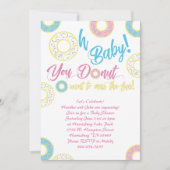 Donut Baby shower Sprinkle Gender Neutraal Kaart (Voorkant)