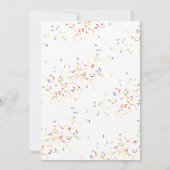 Donut Baby shower Sprinkles Bingo Game Kaart (Achterkant)