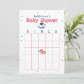 Donut Baby Shower Strooigoed Bingo Spel Kaart (Staand voorkant)