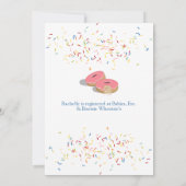 Donut-Baby shower strooit Kaart (Achterkant)