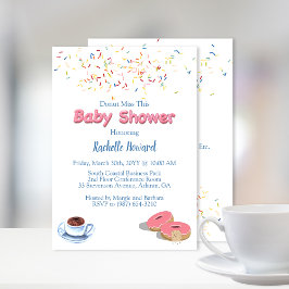 Donut-Baby shower strooit Kaart