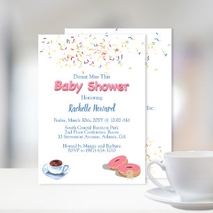 Donut-Baby shower strooit Kaart