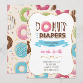 Donut baby shower uitnodiging (Voorkant / Achterkant)