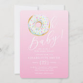 Donut Baby shower Uitnodiging (Voorkant)