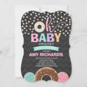 Donut Baby shower Uitnodiging Donut Sprinkle Showe (Voorkant)