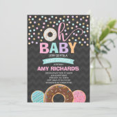 Donut Baby shower Uitnodiging Donut Sprinkle Showe (Staand voorkant)