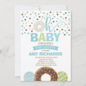 Donut Baby shower Uitnodiging Donut Sprinkle Showe (Voorkant)
