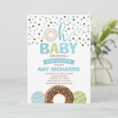 Donut Baby shower Uitnodiging Donut Sprinkle Showe (Staand voorkant)
