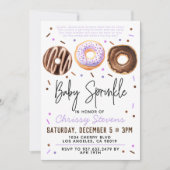 Donut Baby Sprinkle Baby shower Kaart (Voorkant)