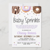 Donut Baby Sprinkle Baby shower Kaart (Voorkant)