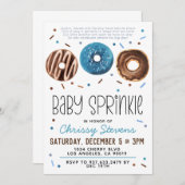 Donut Baby Sprinkle Baby shower Kaart (Voorkant / Achterkant)