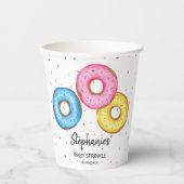 Donut Baby Sprinkle Baby shower Papieren Bekers (Voorkant)