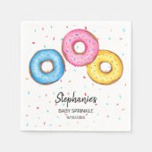 Donut Baby Sprinkle Baby shower Servet (Voorkant)