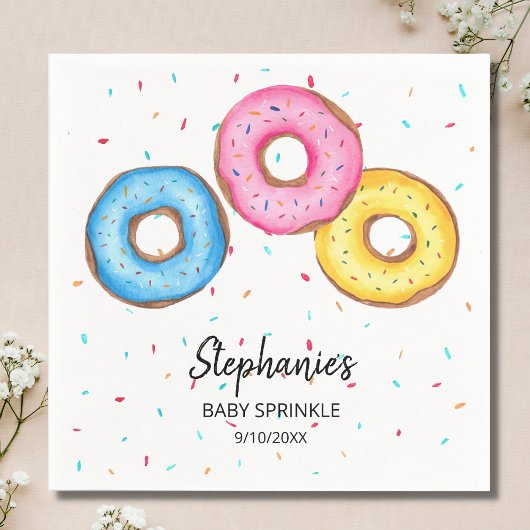 Donut Baby Sprinkle Baby shower Servet