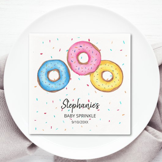 Donut Baby Sprinkle Baby shower Servet