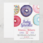 Donut Baby Sprinkle Baby Shower Uitnodiging (Voorkant / Achterkant)