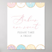 Donut Baby Sprinkle baby's zijn snoet Poster (Voorkant)