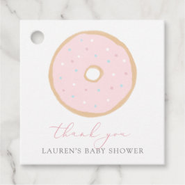 Donut Baby Sprinkle Bedankjes Labels