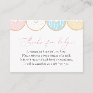 Donut Baby Sprinkle Books voor Baby Informatiekaartje