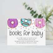 Donut Baby Sprinkle Books voor Baby Kaart (Staand voorkant)