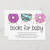 Donut Baby Sprinkle Books voor Baby Kaart (Voorkant / Achterkant)
