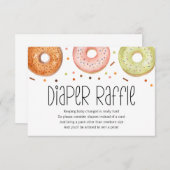 Donut Baby Sprinkle Diaper Raffle Kaart (Voorkant / Achterkant)