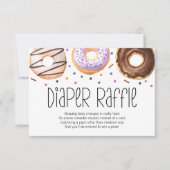 Donut Baby Sprinkle Diaper Raffle Kaart (Voorkant)