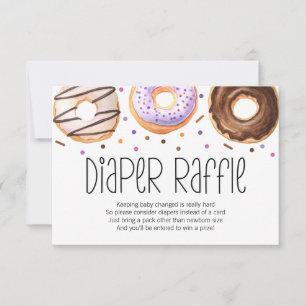 Donut Baby Sprinkle Diaper Raffle Kaart