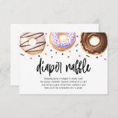 Donut Baby Sprinkle Diaper Raffle Kaart (Voorkant / Achterkant)