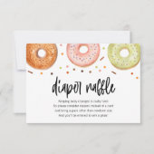 Donut Baby Sprinkle Diaper Raffle Kaart (Voorkant)
