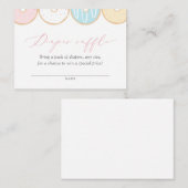 Donut Baby Sprinkle Diaper Raffle Ticket Informatiekaartje (Voorkant / Achterkant)