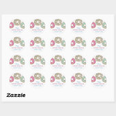 Donut Baby Sprinkle Gender Neutraal Ronde Sticker (Vel)