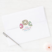 Donut Baby Sprinkle Gender Neutraal Ronde Sticker (Envelop)