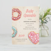 Donut Baby Sprinkle Gender Neutral Simple Modern Kaart (Staand voorkant)