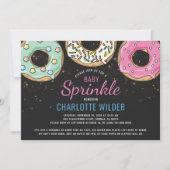 Donut Baby Sprinkle Gender Neutrale Uitnodiging (Voorkant)