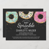 Donut Baby Sprinkle | Genderneutraal Kaart (Voorkant / Achterkant)