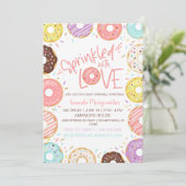Donut Baby Sprinkle Geprinsd met liefde Kaart (Staand voorkant)