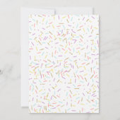 Donut Baby Sprinkle Geprinsd met liefde Kaart (Achterkant)