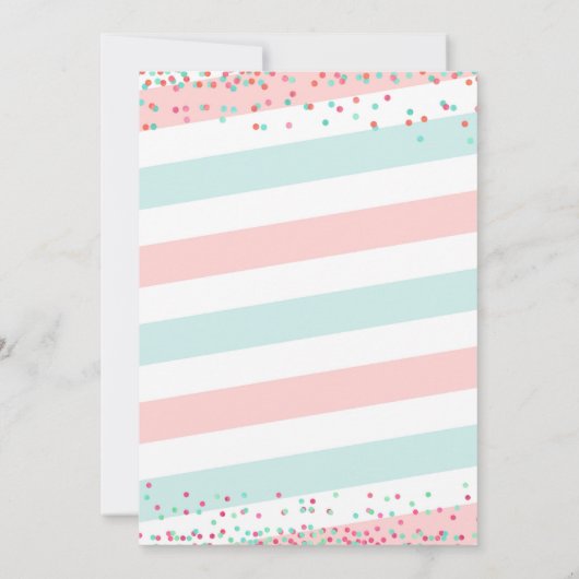 Donut Baby Sprinkle Invitation Kaart (Achterkant)