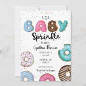 Donut Baby Sprinkle Invitation Kaart (Voorkant)