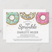 Donut Baby Sprinkle Kaart (Voorkant / Achterkant)