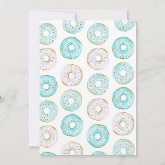 Donut Baby Sprinkle Kaart (Achterkant)