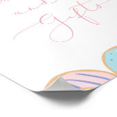 Donut Baby Sprinkle Kaarten en Gifts Sign Poster (Hoek)