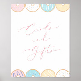 Donut Baby Sprinkle Kaarten en Gifts Sign Poster