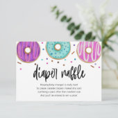 Donut Baby Sprinkle Luiers Raffle Kaart (Staand voorkant)
