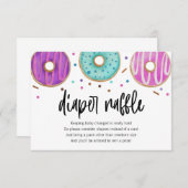 Donut Baby Sprinkle Luiers Raffle Kaart (Voorkant / Achterkant)